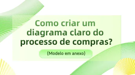 Como criar um diagrama de processo de compras claro e completo? (Modelo incluído)