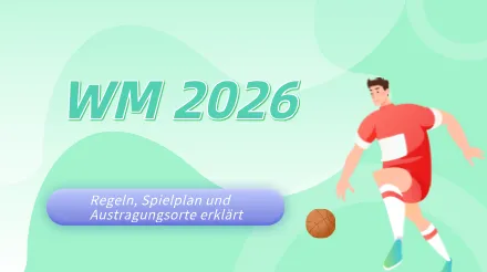 Fünf Grafiken, die die Weltmeisterschaft 2026 entschlüsseln: Geschichte, Regeln, Spielplan und Austragungsorte.