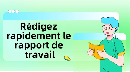 Dites adieu aux heures supplémentaires et à la rédaction de rapports : un outil pour vous aider à remplir rapidement vos rapports de travail hebdomadaires et mensuels.