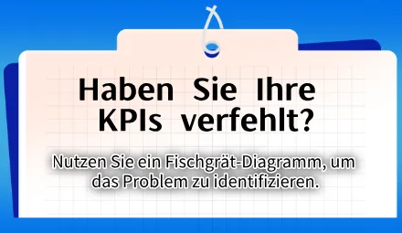 Haben Sie Ihre KPIs nicht erreicht? Nutzen Sie die Ursachenanalyse mit einem Fischgrätendiagramm, um das Problem zu finden.