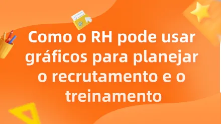 Como o RH pode usar gráficos para planejar os esforços de recrutamento e treinamento.