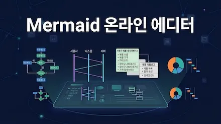 Mermaid 온라인 편집기 - Mermaid 구문으로 순서도, 시퀀스 다이어그램, 클래스 다이어그램 등 21가지 다이어그램을 한 번에 생성