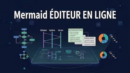 Éditeur Mermaid en ligne - Générez en un clic, avec la syntaxe Mermaid, des diagrammes de flux, des diagrammes de séquence et des diagrammes de classes et 21 autres types de graphiques