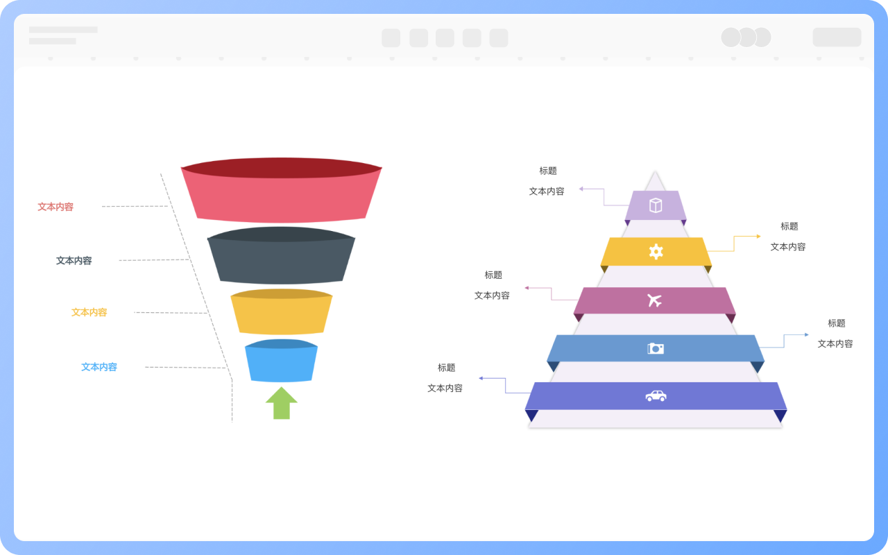 漏斗圖和金字塔圖的區別/